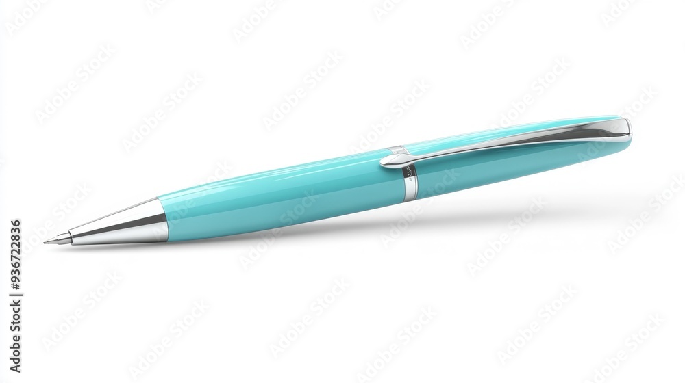 Sleek Modern Blue Ballpoint Pen - Generative AI Sleek Modern Blue Ballpoint Pen - Generative AI