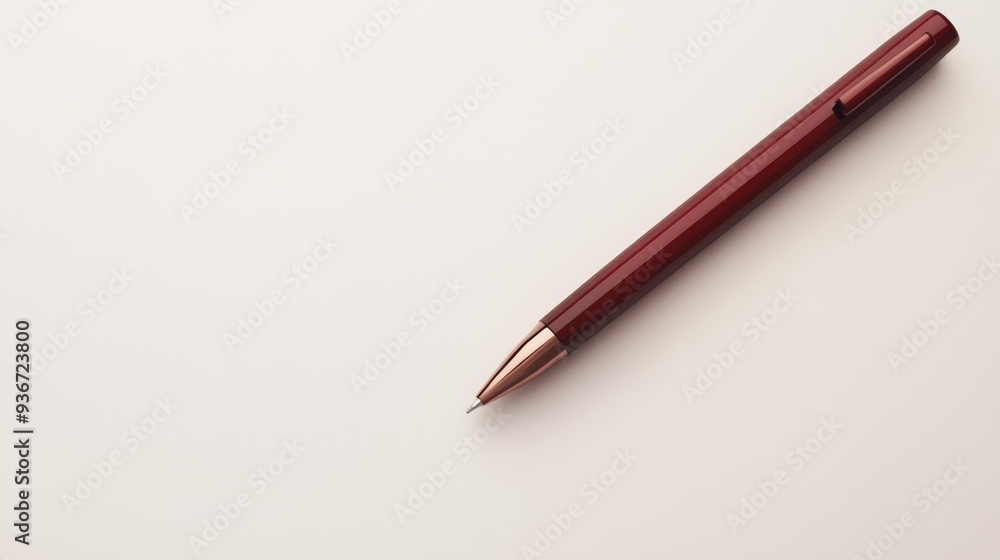 Elegant Burgundy Ballpoint Pen - Generative AI Elegant Burgundy Ballpoint Pen - Generative AI