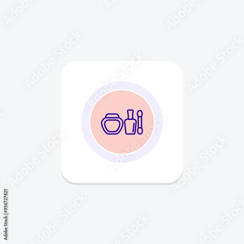 Beauty Cosmetics icon, cosmetics, makeup, skincare, beauty, editable vector, pixel perfect, illustrator ai file