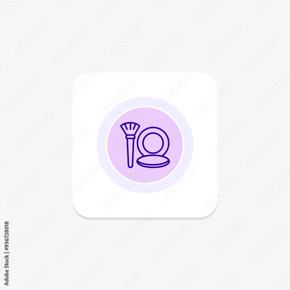 Beauty Blush icon, blush, makeup, cheeks, cosmetics, editable vector, pixel perfect, illustrator ai file Beauty Blush icon, blush, makeup, cheeks, cosmetics, editable vector, pixel perfect, illustrator ai file