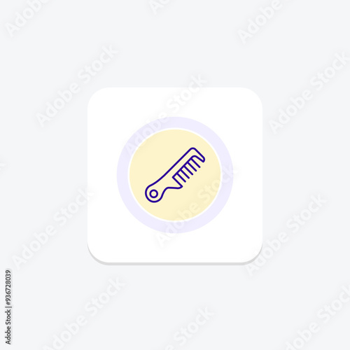 Beauty Comb icon, comb, hair, grooming, beauty, editable vector, pixel perfect, illustrator ai file