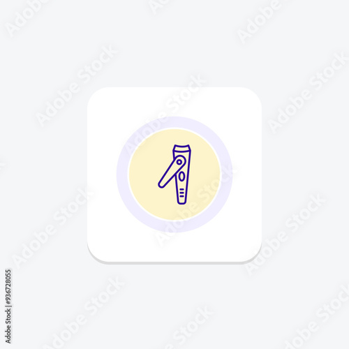 Nail Clipper icon, nails, clipper, grooming, tool, editable vector, pixel perfect, illustrator ai file