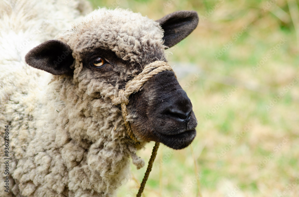 Obraz premium Sheep grazing