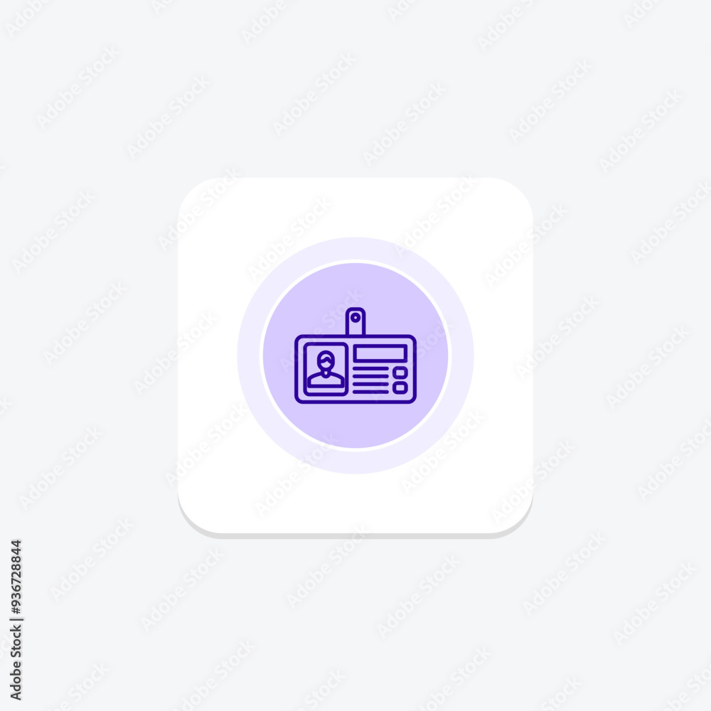 ID Card circle icon , vector, pixel perfect, illustrator file ID Card circle icon , vector, pixel perfect, illustrator file