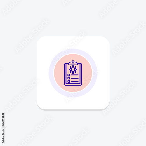 Planner circle icon , vector, pixel perfect, illustrator file