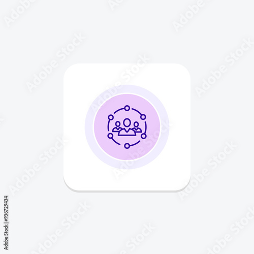 Community circle icon , vector, pixel perfect, illustrator file