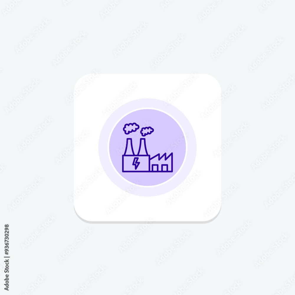Fototapeta premium Geothermal Energy circle icon , vector, pixel perfect, illustrator file