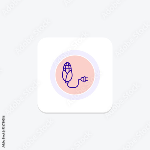 Biomass Energy circle icon , vector, pixel perfect, illustrator file