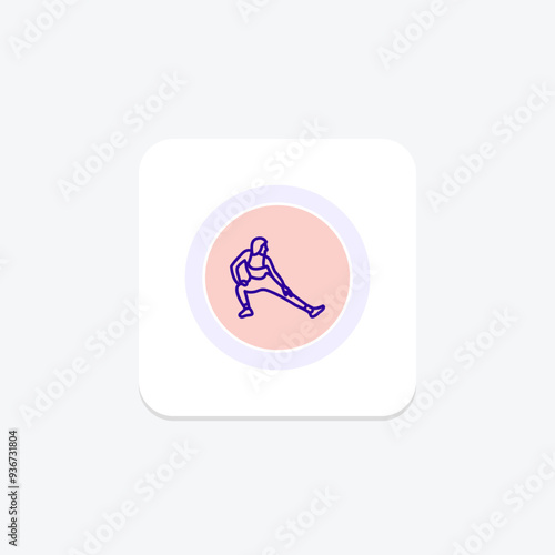 Warm-Up circle icon , vector, pixel perfect, illustrator file