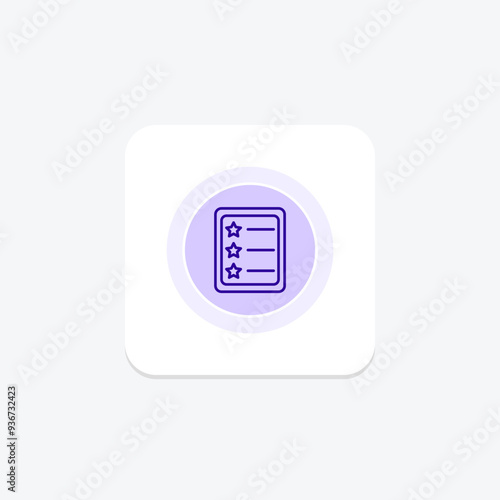 Favorites icon, favorites list, favorite items, favorite dishes, favorite restaurants line icon, editable vector icon, pixel perfect, illustrator ai file