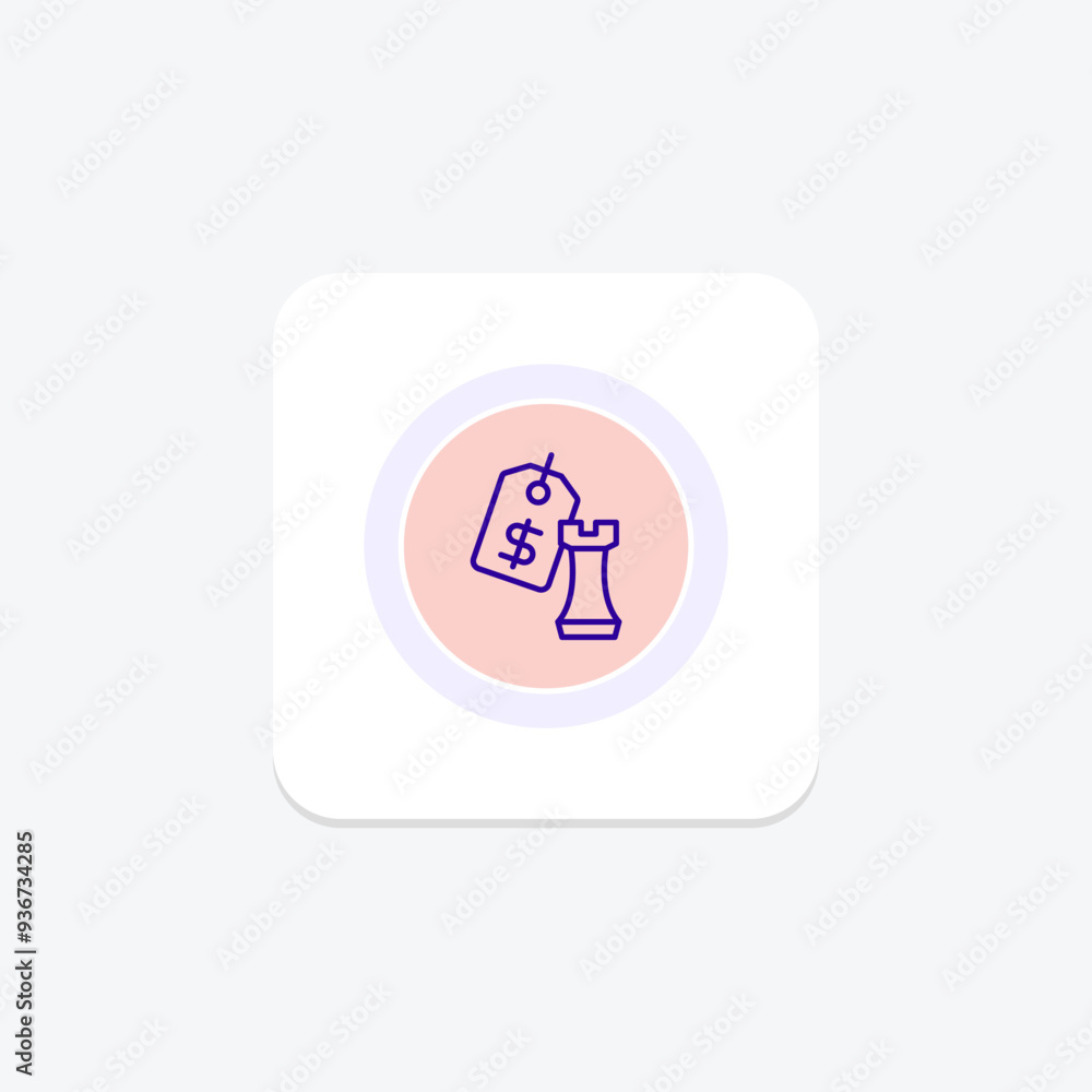 Pricing Strategy circle icon , vector, pixel perfect, illustrator file Pricing Strategy circle icon , vector, pixel perfect, illustrator file