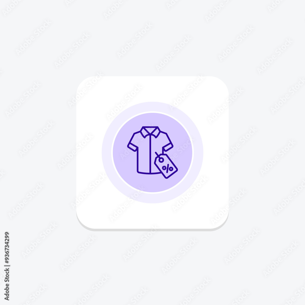 Shirt Discount circle icon , vector, pixel perfect, illustrator file Shirt Discount circle icon , vector, pixel perfect, illustrator file