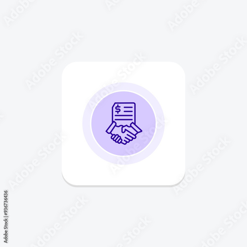 Payment Authorization circle icon , vector, pixel perfect, illustrator file