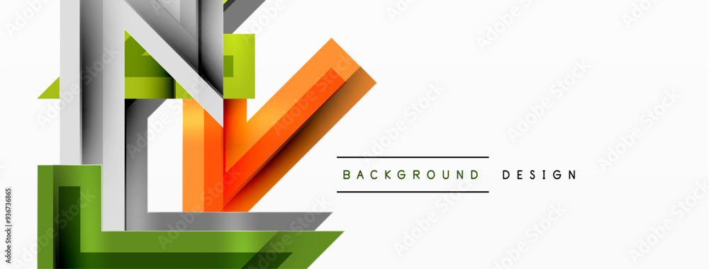 Line zig zag dynamic geometric abstract background. Colorful lines with shadow and light effects, various routes concept. Vector Illustration For Wallpaper, Banner, Background, Card Line zig zag dynamic geometric abstract background. Colorful lines with shadow and light effects, various routes concept. Vector Illustration For Wallpaper, Banner, Background, Card