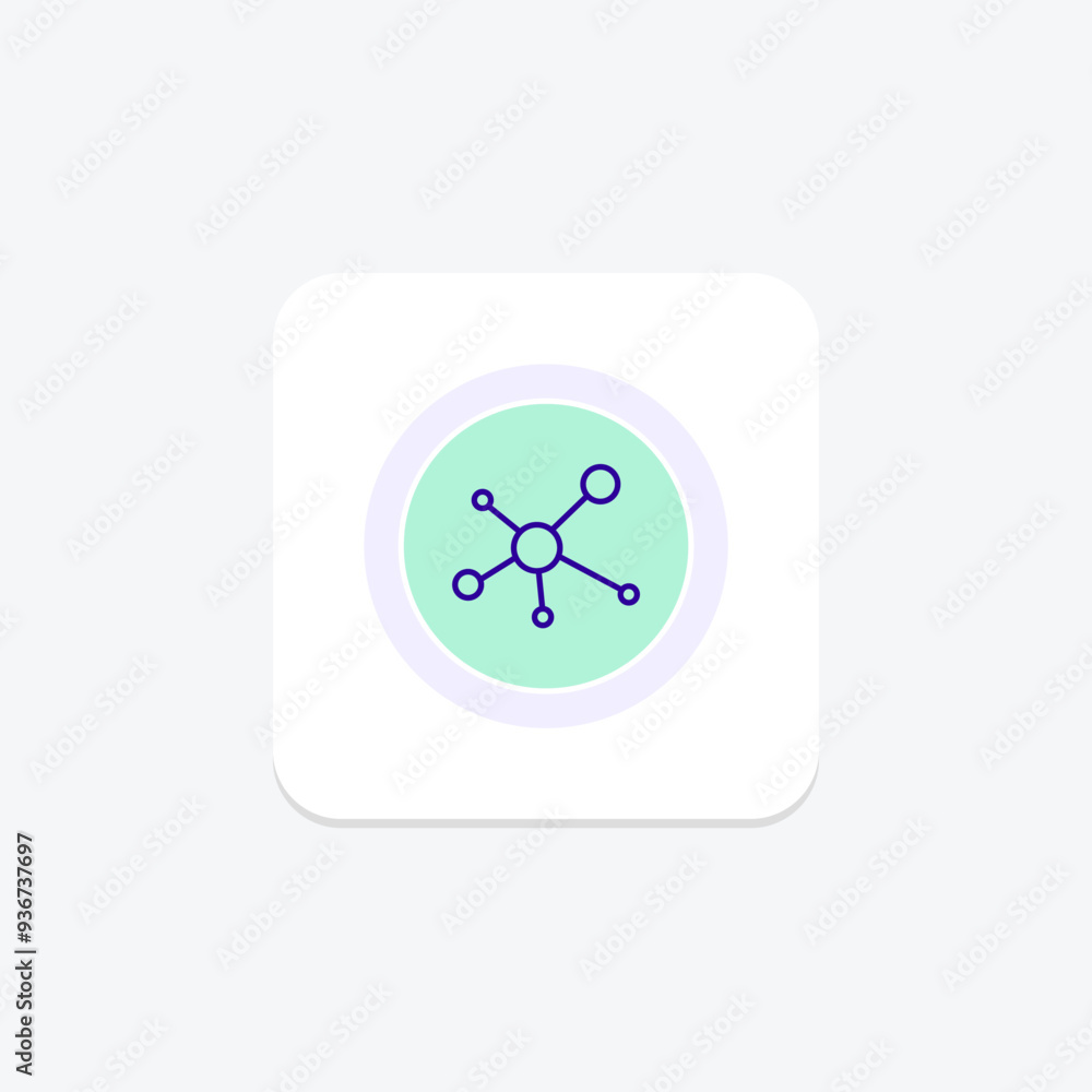 Molecules icon, science, chemistry, biology, structure, editable vector, pixel perfect, illustrator ai file Molecules icon, science, chemistry, biology, structure, editable vector, pixel perfect, illustrator ai file