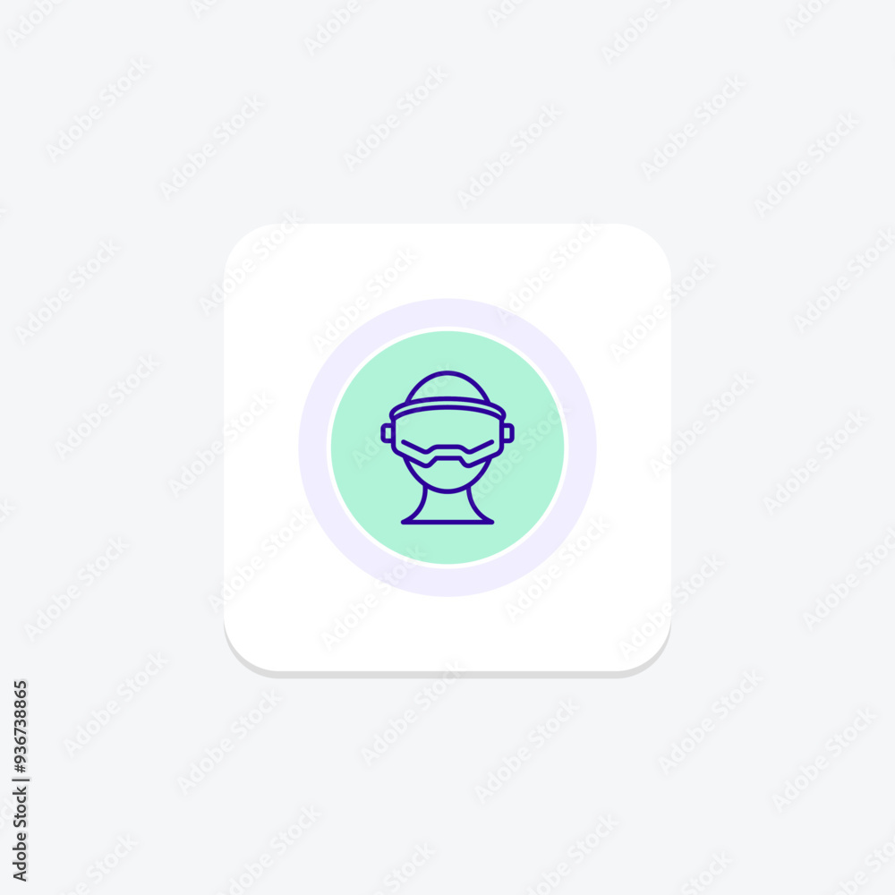 Virtual Reality line icon , vector, pixel perfect, illustrator file Virtual Reality line icon , vector, pixel perfect, illustrator file