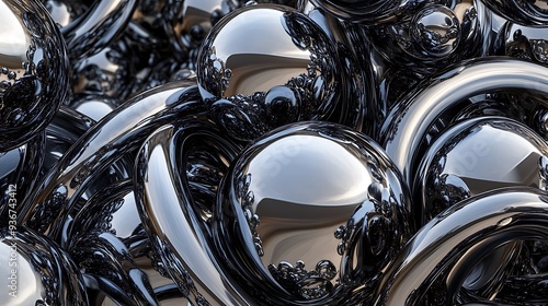 Futuristic Abstract Design Featuring Sleek Shapes and Modern Aesthetic Elements for Innovation Concepts