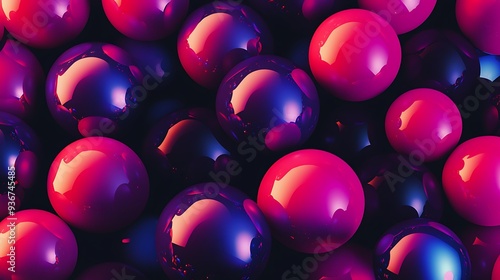 Futuristic Metallic Texture with Abstract Geometric Patterns and High-Tech Vibes in Vibrant Colors