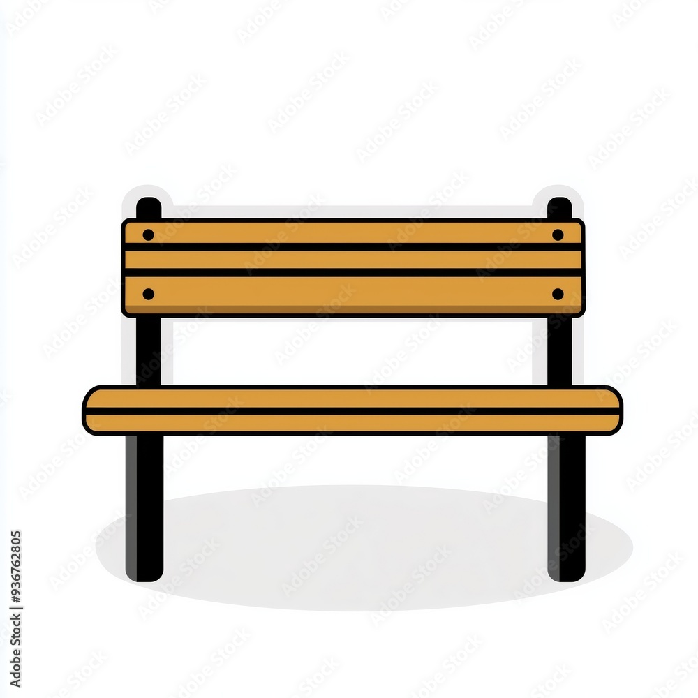 Elegant and Minimalist Wooden Bench in Modern Style Elegant and Minimalist Wooden Bench in Modern Style