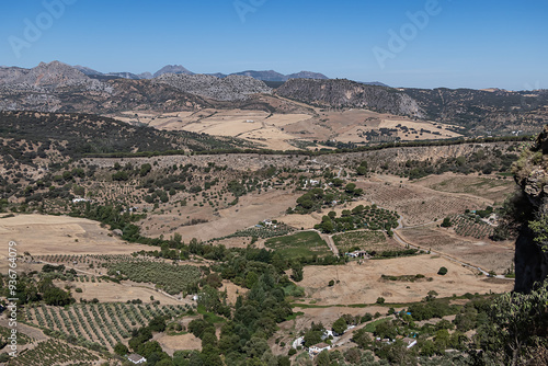 Wallpaper Mural Beautiful view of the green valley. Ronda, Province of Malaga, Spain. Torontodigital.ca