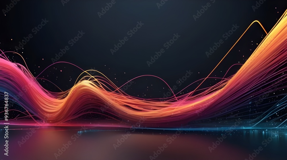 abstract background with red glowing lines abstract background with red glowing lines