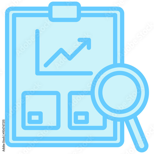 Data Analytics blue color icons, use for modern concept, UI or UX kit, web and app development, industrial and supply chain theme