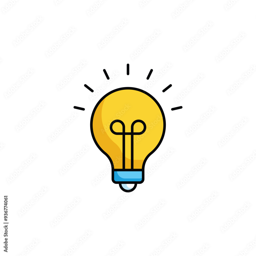 Idea icon design with white background stock illustration Idea icon design with white background stock illustration