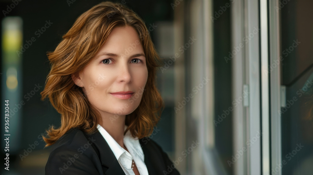 An attractive smiling, businesswoman or CEO posing in an office environment. An attractive smiling, businesswoman or CEO posing in an office environment.