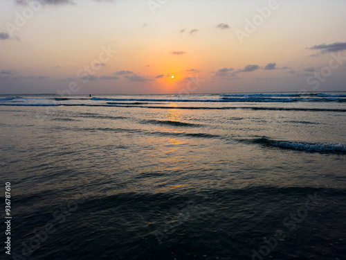 sunset at the beach