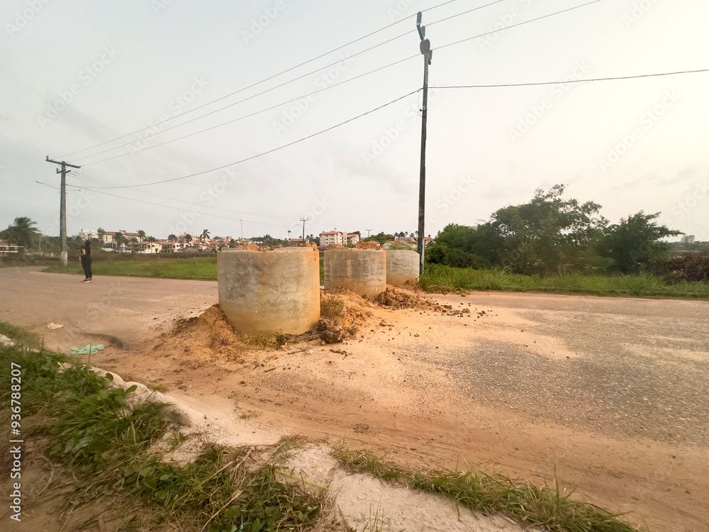Obraz premium Construction on the road