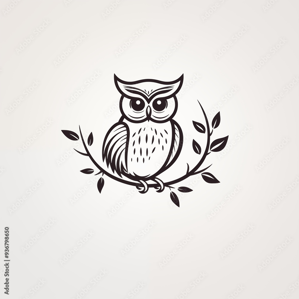 Fototapeta premium Illustration of an Owl 