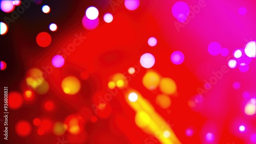 Bokeh particles with gradient background. Computer generated 3d render