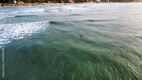 top view Of the beach