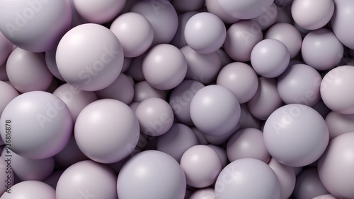 Close-up of a cluster of lavender-colored spheres