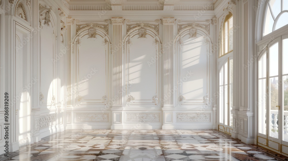 Fototapeta premium Sunlight Streaming Through Ornate Windows