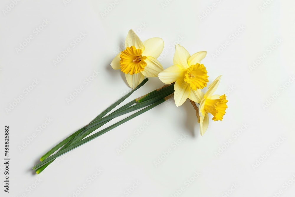 Spring-themed background featuring vibrant flowers on a calming blue backdrop.. Beautiful simple AI generated image Spring-themed background featuring vibrant flowers on a calming blue backdrop.. Beautiful simple AI generated image