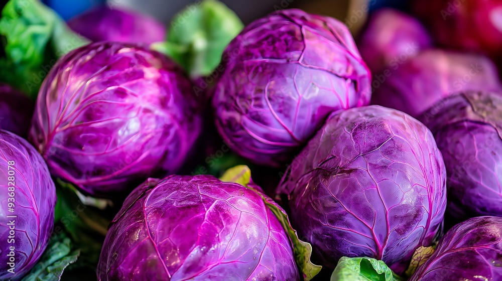 fresh purple cabbage on the market. healthy food. fresh purple cabbage on the market. healthy food.