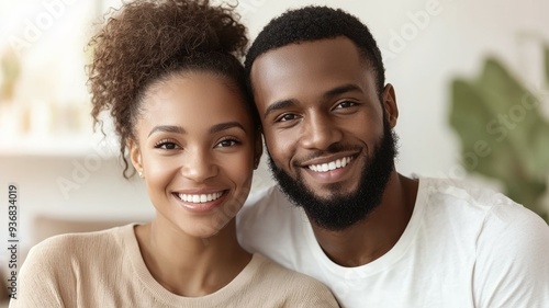 A man and woman are smiling for the camera