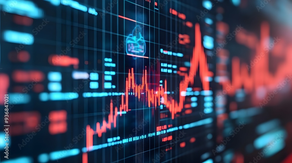 Stock Market Data Analysis Digital Display Stock Market Data Analysis Digital Display