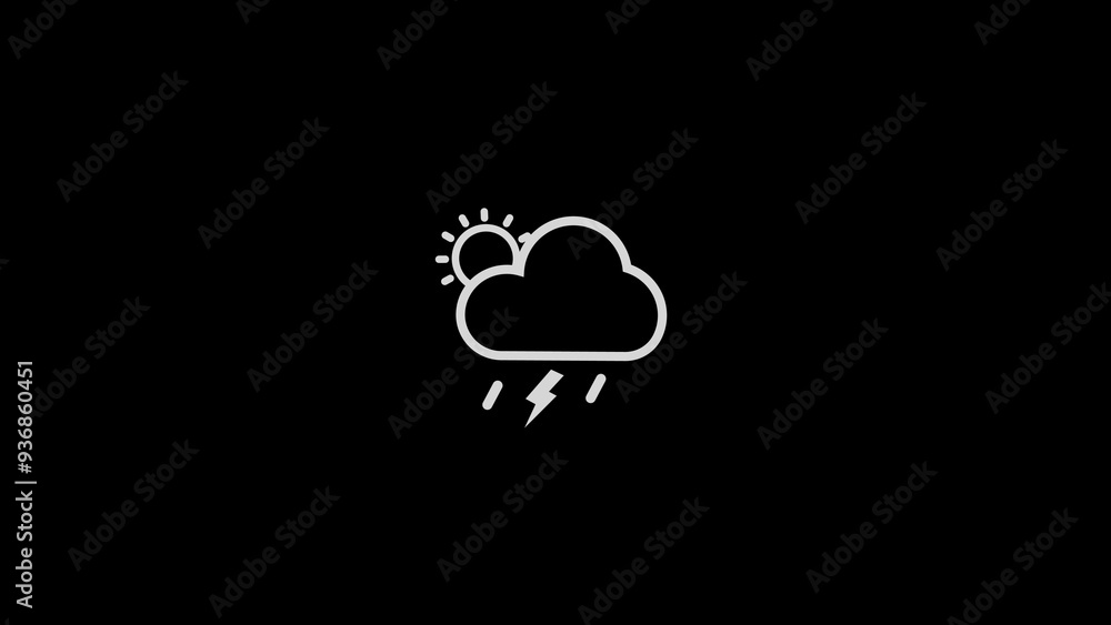 Weather icon illustration on simple background Weather icon illustration on simple background