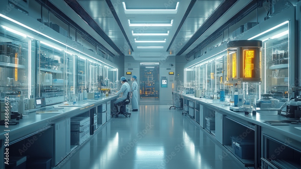 Futuristic Laboratory Interior Futuristic Laboratory Interior