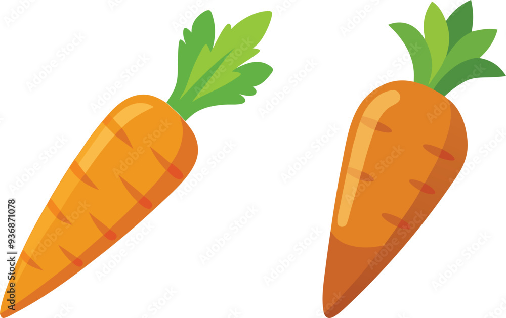 carrot vector illustration on white background carrot vector illustration on white background