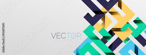 Color bend lines with shadow texture effect. Vector Illustration For Wallpaper, Banner, Background, Card, Book Illustration, landing page