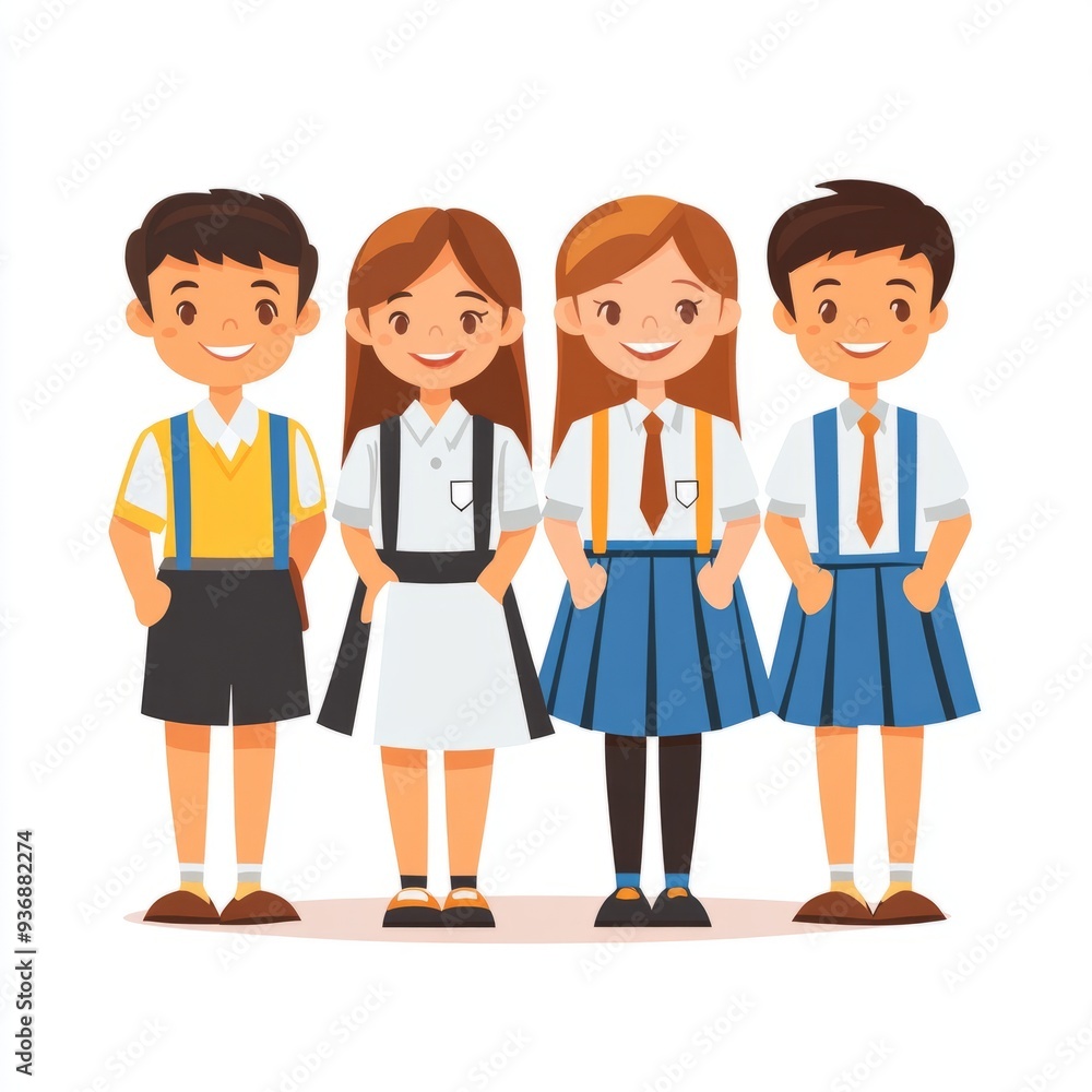 School Uniforms Icon: Vector Illustration for Websites School Uniforms Icon: Vector Illustration for Websites