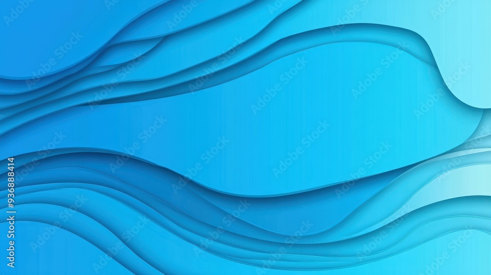 Fototapeta premium Experience modern design with a lively blue gradient and whimsical cartoon textures for a fresh visual appeal.