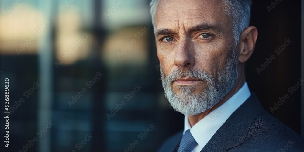 Intense Businessman with a Beard Intense Businessman with a Beard