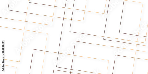 Abstract industrial Design random lines gold on white background.Geometric seamless minimalist pattern with straight lines design.luxury golden geometric random chaotic lines.squares and triangle line