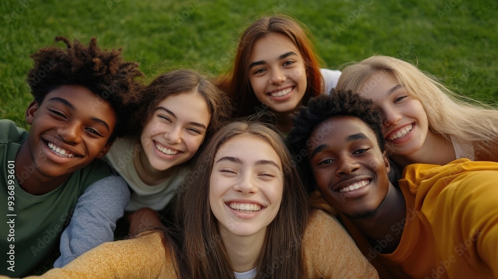 Friendly Group of Smiling Individuals Friendly Group of Smiling Individuals