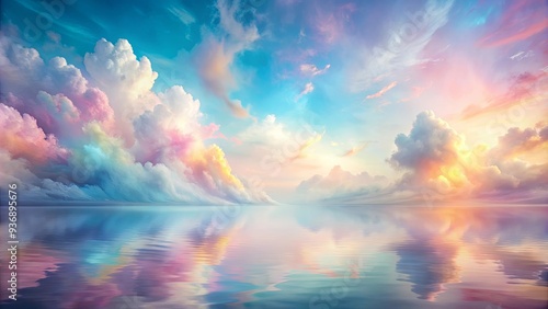 Dreamy liquid art scene with pastel colors, ideal as abstract wallpaper, pastel, colors, dreamy, liquid art, abstract