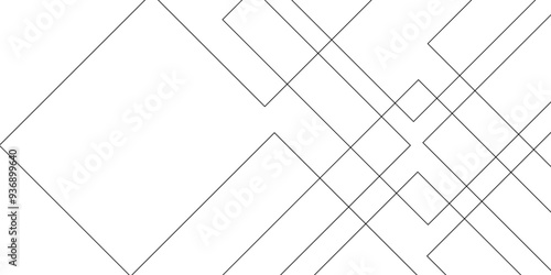 Abstract industrial Design random lines black on white background.Geometric seamless minimalist pattern with straight lines design.luxury black geometric random chaotic lines.squares and triangle line